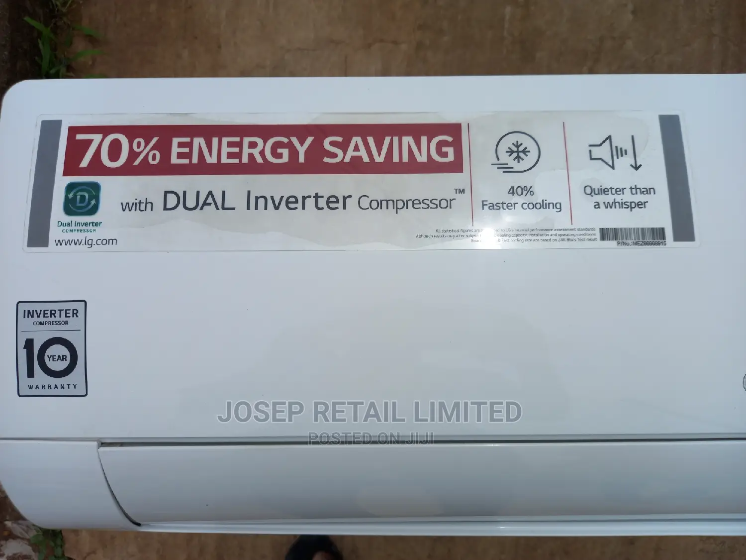 New 1.5HP LG Smart Dual Inverter Ac With Gas and Kit