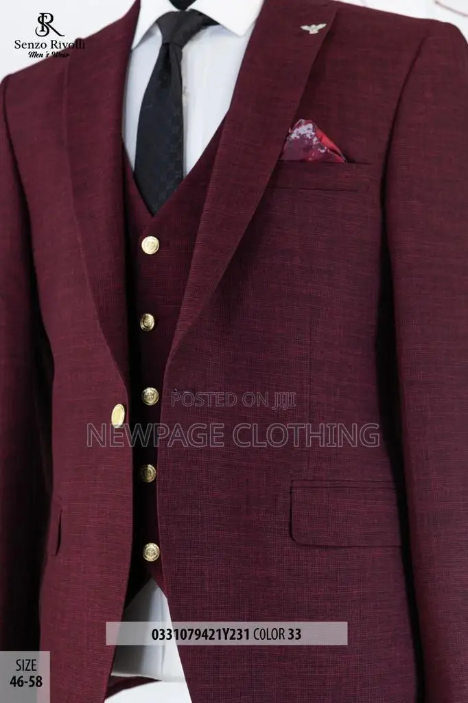 Exclusive 3 Piece Turkish Suits + Free Tie or Cufflinks
