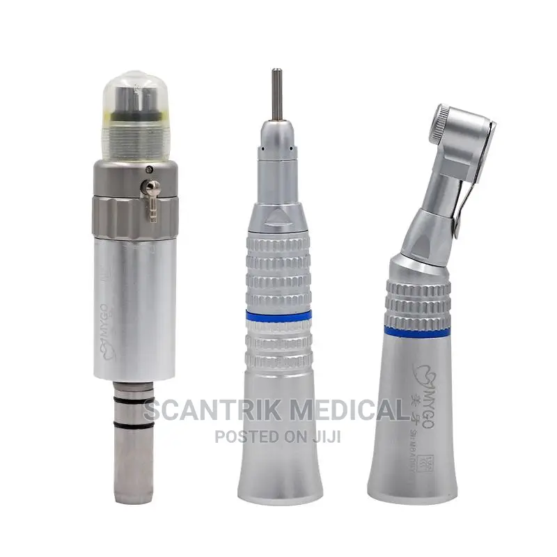 Dental Low Speed Handpiece Kit Contra Angle Push Button
