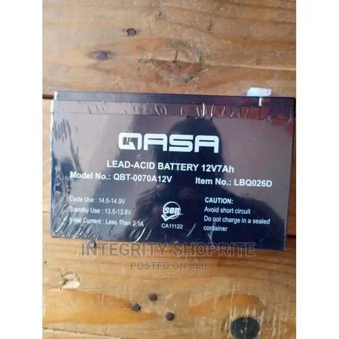 Qasa Rechargeable UPS Fan Replacement Battery 12V 7ah