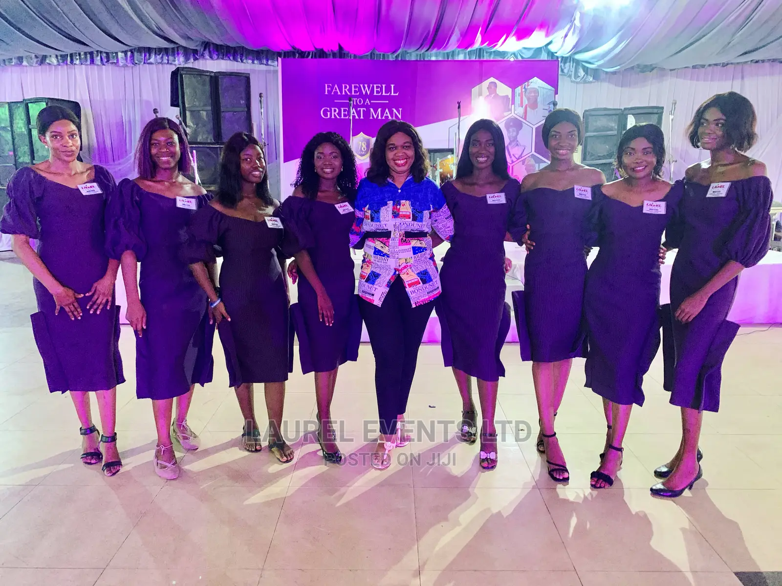 Ushers Hostesses for Your Parties. Weddings Birthday Burial