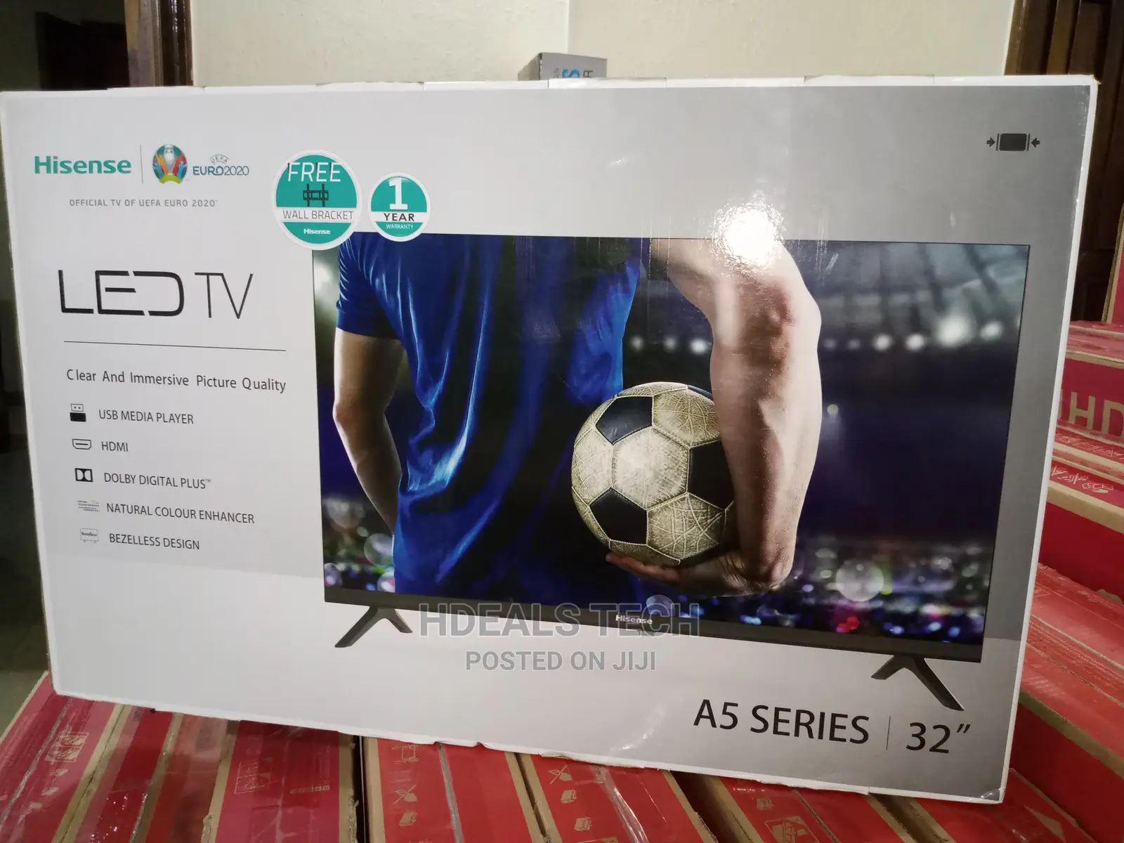 Hisense 32” Hd Led Tv + Free Wall Bracket
