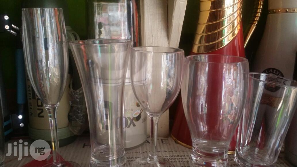 Acrylic Wine Cup And Water Cup.