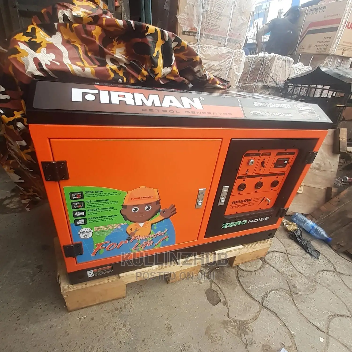 Firman 10kva Keystart Soundproof Petrol Generator-Sps12000se