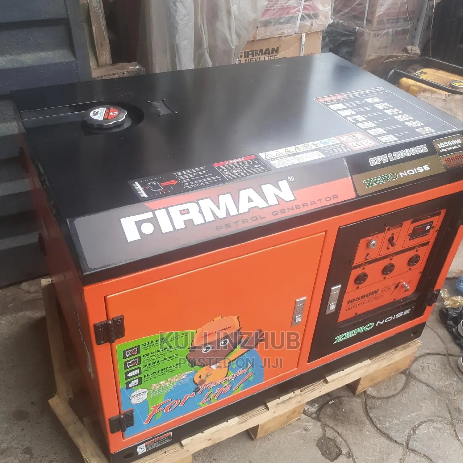 Firman 10kva Keystart Soundproof Petrol Generator-Sps12000se
