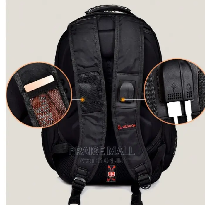 Waterproof Multifunction Backpack With Usb Charging Port