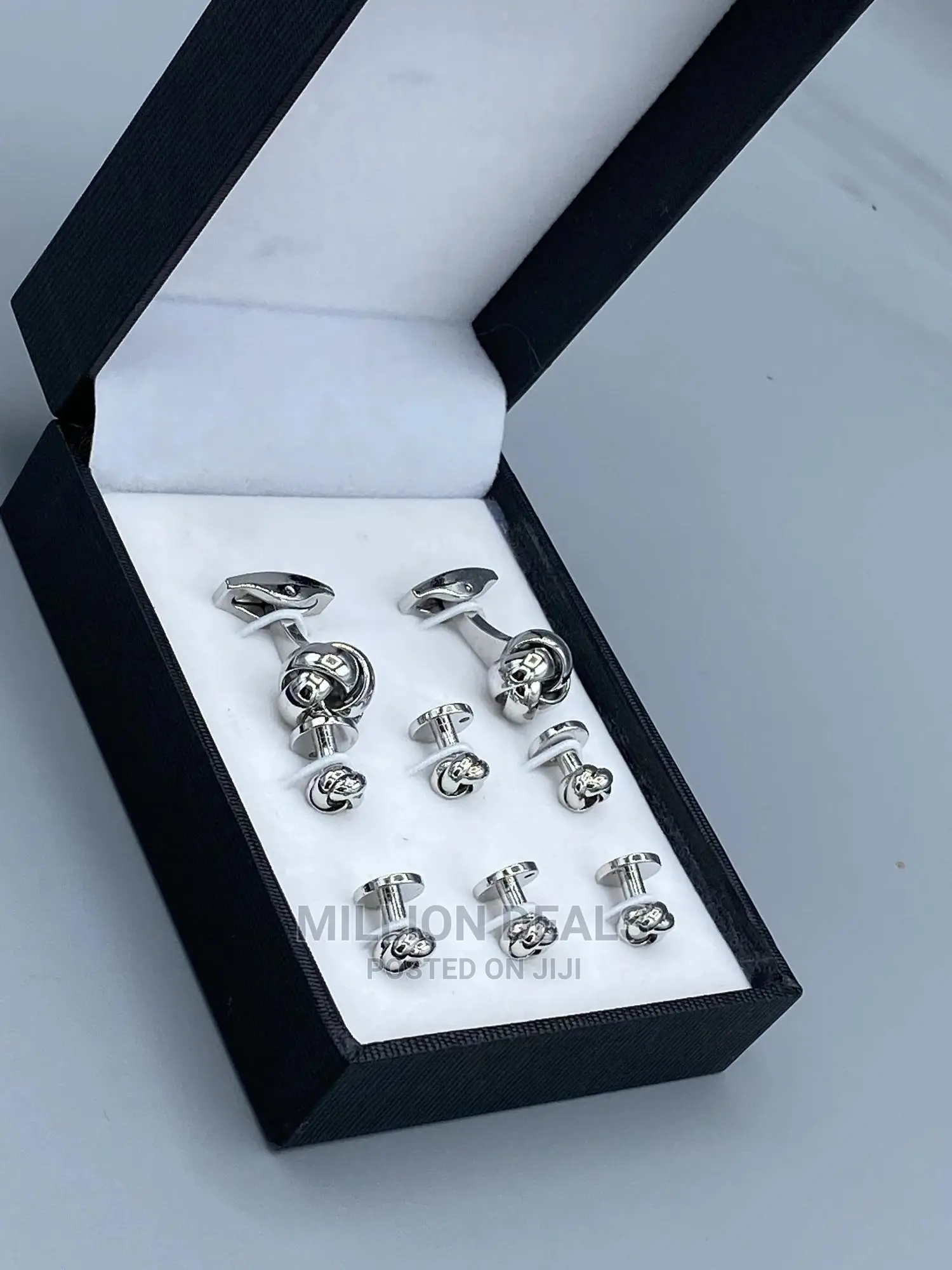 Stainless Steel Unique Men’S Cuff Links Set