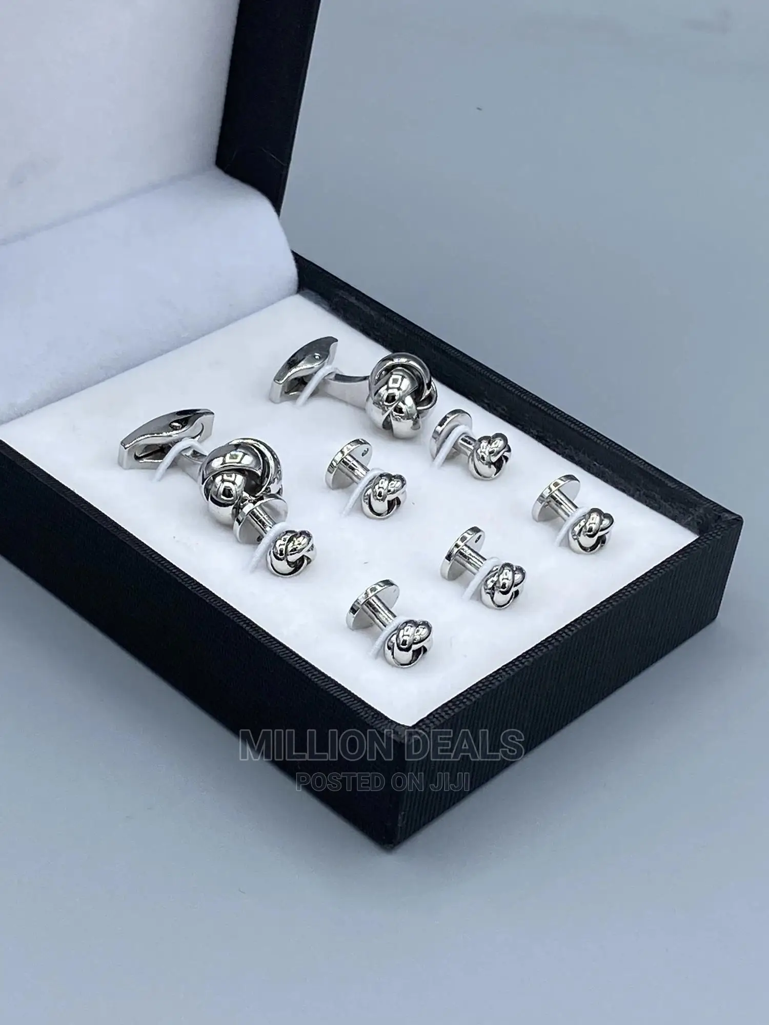 Stainless Steel Unique Men’S Cuff Links Set