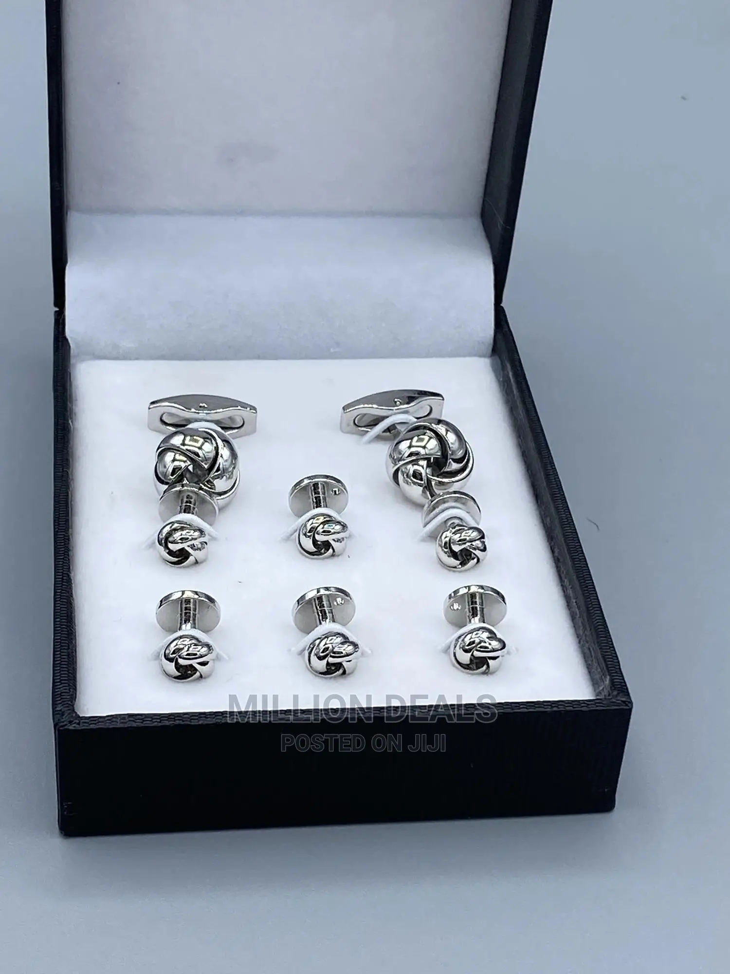 Stainless Steel Unique Men’S Cuff Links Set