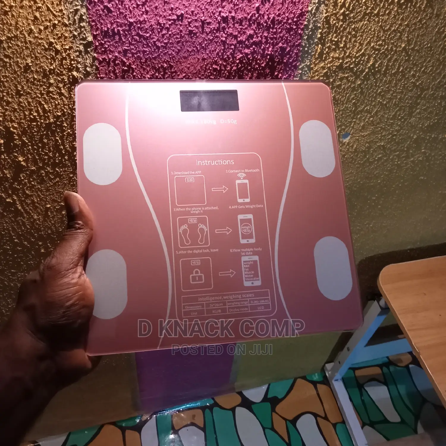 Rechargeable Personal Bluetooth Body Weight Scales