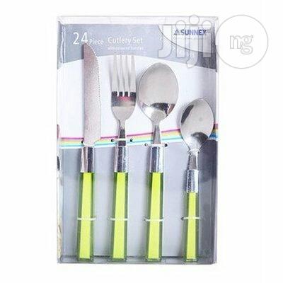 Sunnex Stainless Steel Cultlery Set 24pcs With Acrylic Handle