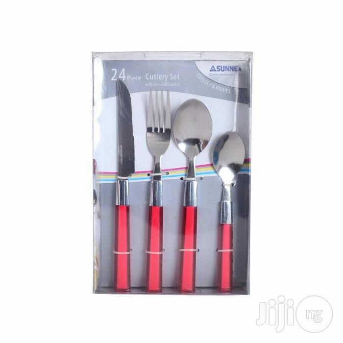 Sunnex Stainless Steel Cultlery Set 24pcs With Acrylic Handle