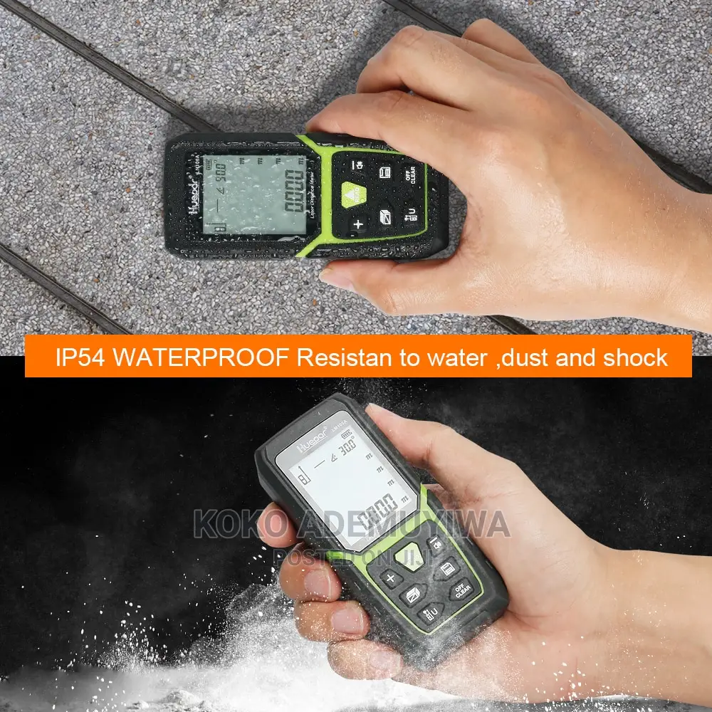 120m Laser Distance Meter With Li-Ion Battery + Angle Sensor