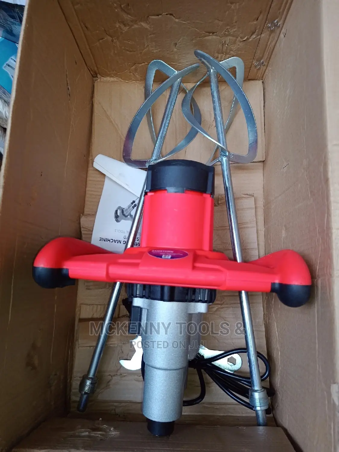 Plaster Mixer 3000W With 4 Mixing Paddles / Twin Paddle