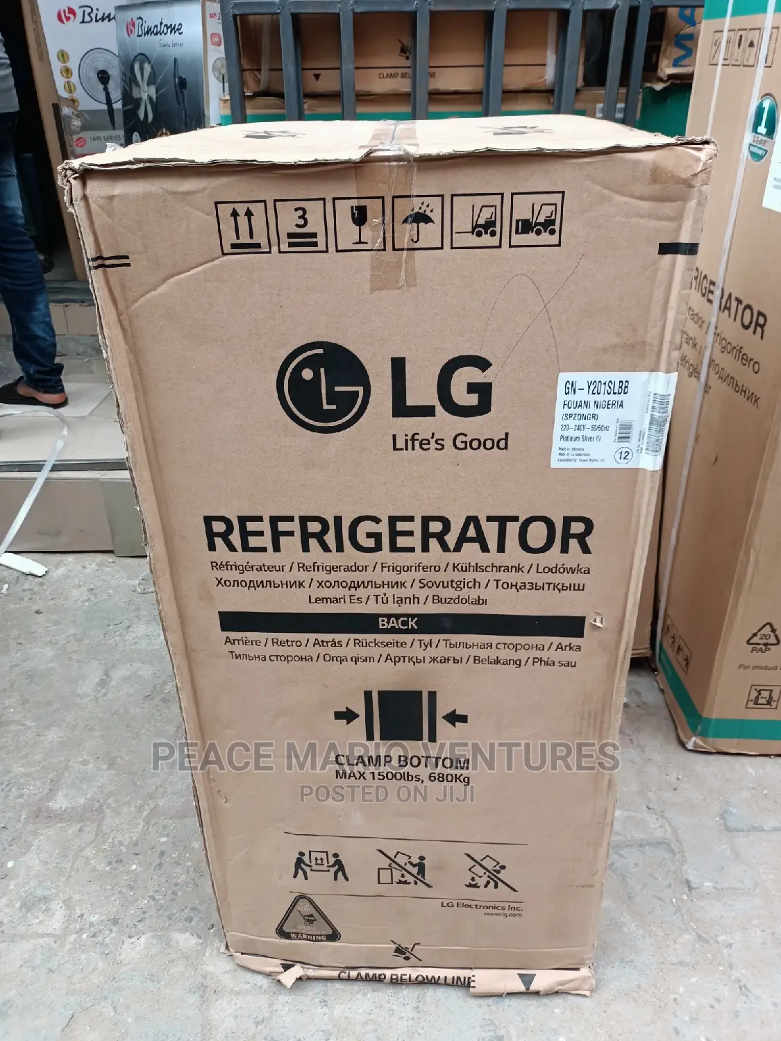 Original Lg Standing Fridge One Door With 10years Warranty.