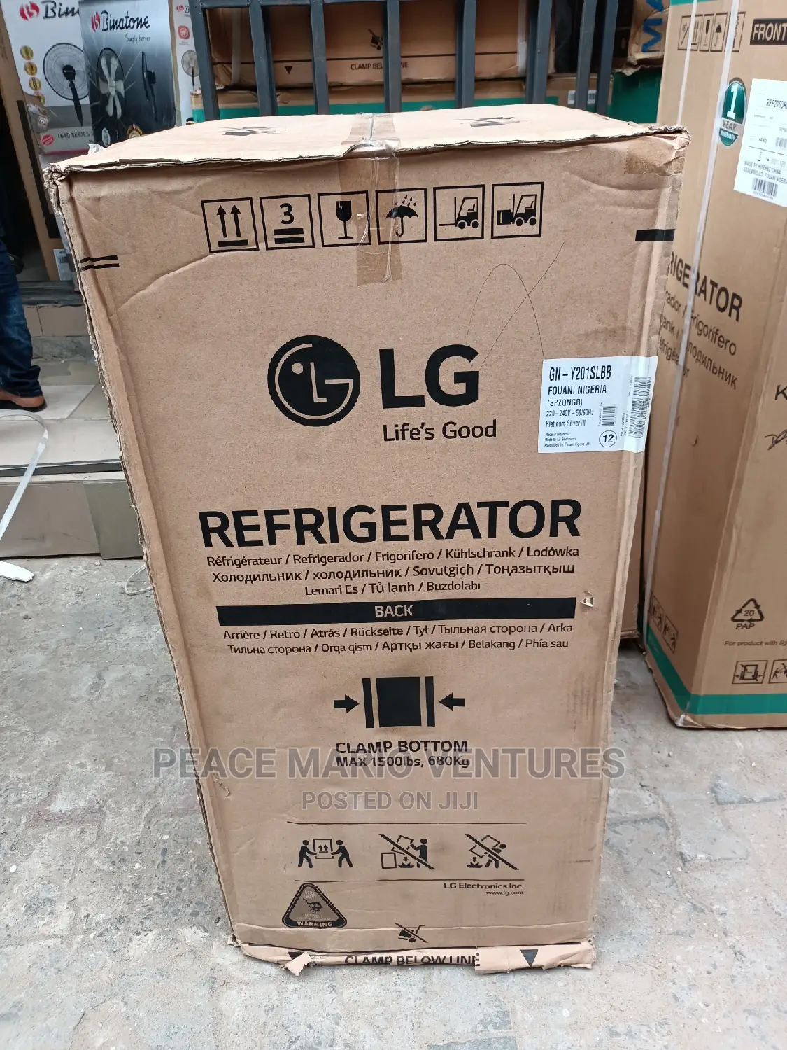 Original Lg Standing Fridge One Door With 10years Warranty.