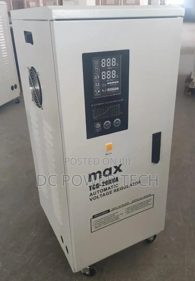 Max 20kva Servo Stabilizer Input Voltage =80v - 260vac