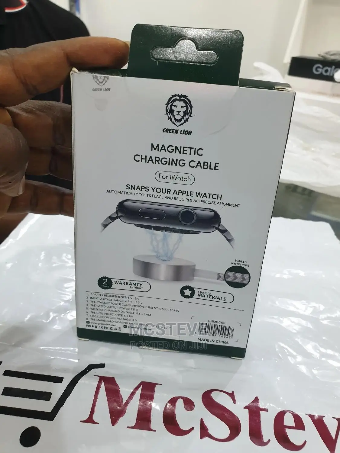 Green Apple Watch Charger
