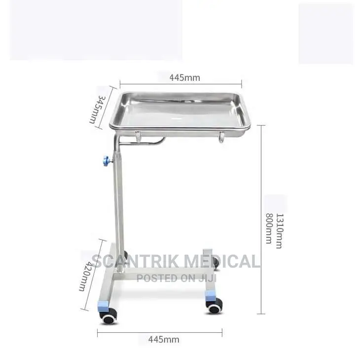 Stainless Steel Hospital Mayo Tray