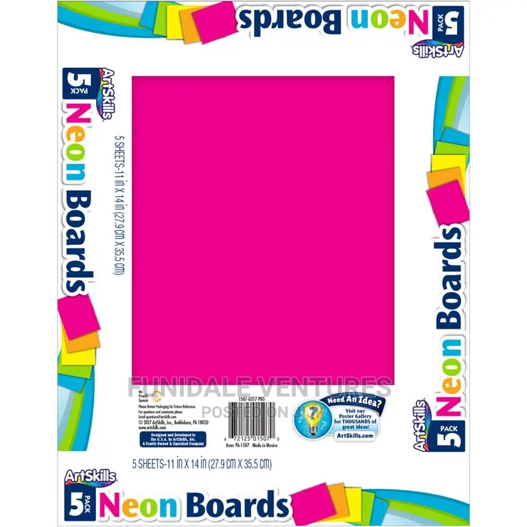 5 Pack Neon Boards