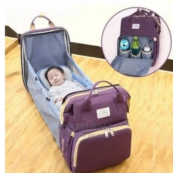 Waterproof Multipurpose Diaper Bag With Crib