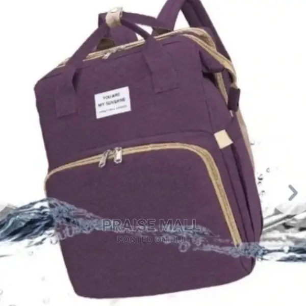 Waterproof Multipurpose Diaper Bag With Crib