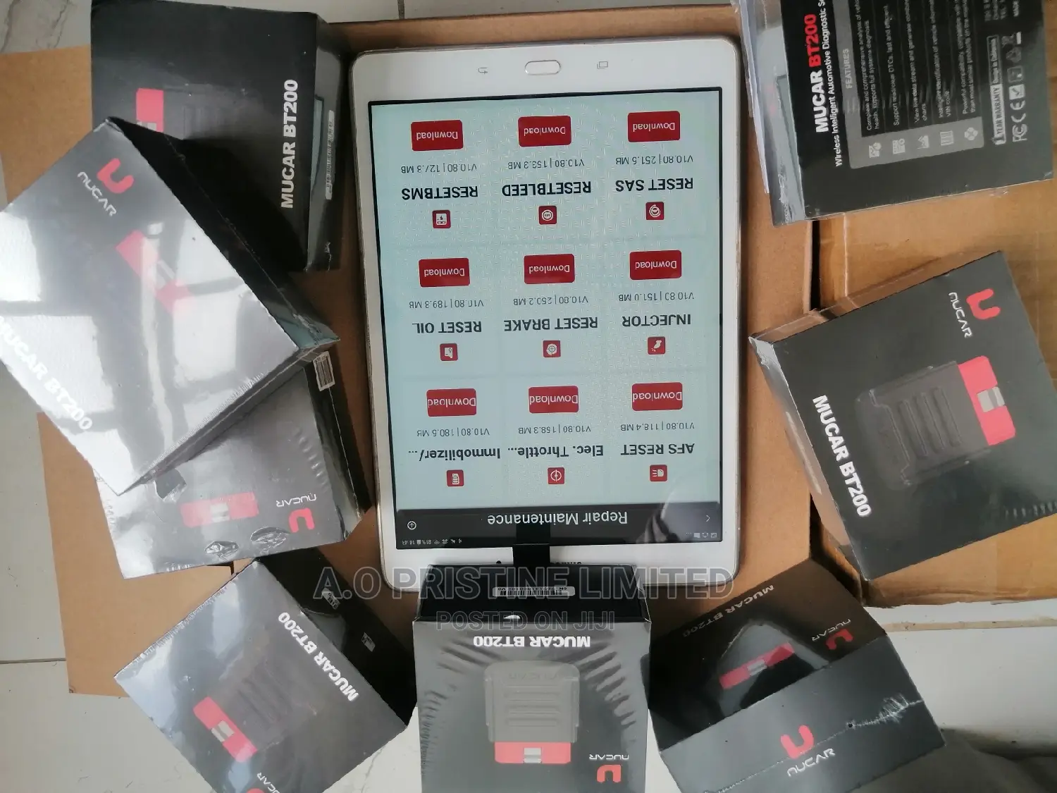 MUCAR BT200 Pro Car Scanner Free Lifetime Update 4 System