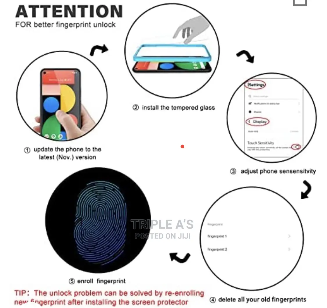 Google Pixel From 4-6 Series Tempered Glass/Anti Scratch Screen Guard