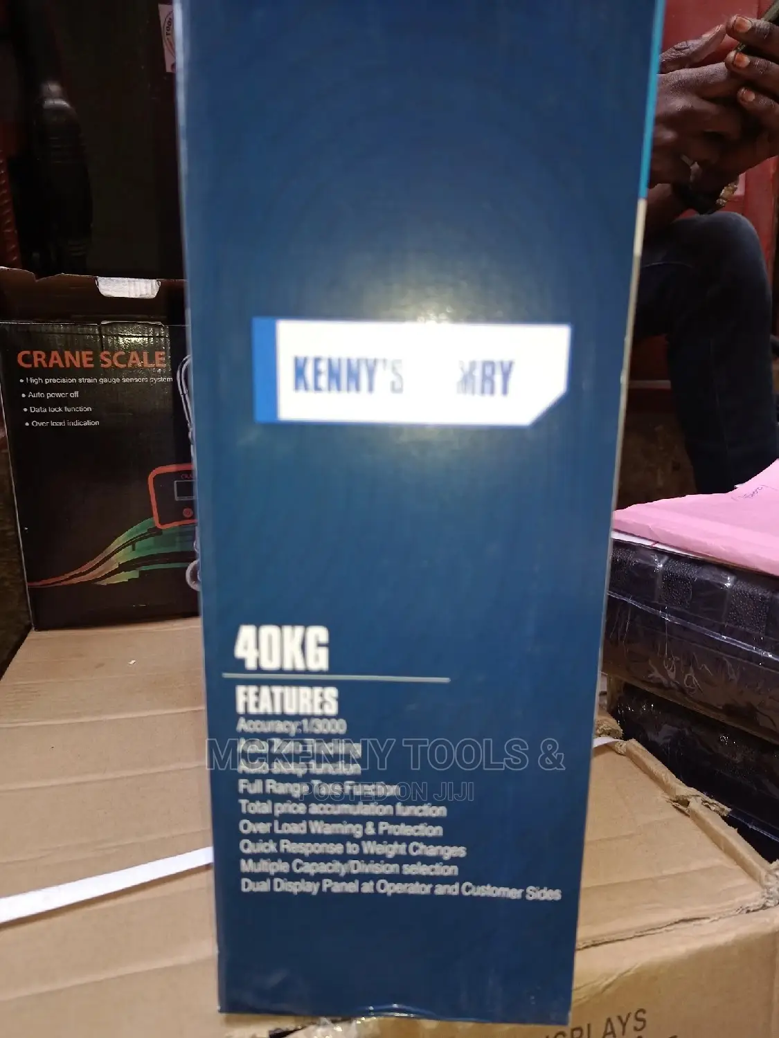 Crane Scale Kenny Camry 40kg Features Accuracy:1/3000