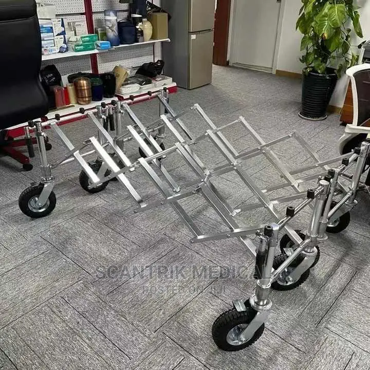Foldable Adjustable Medical Funeral Trolley
