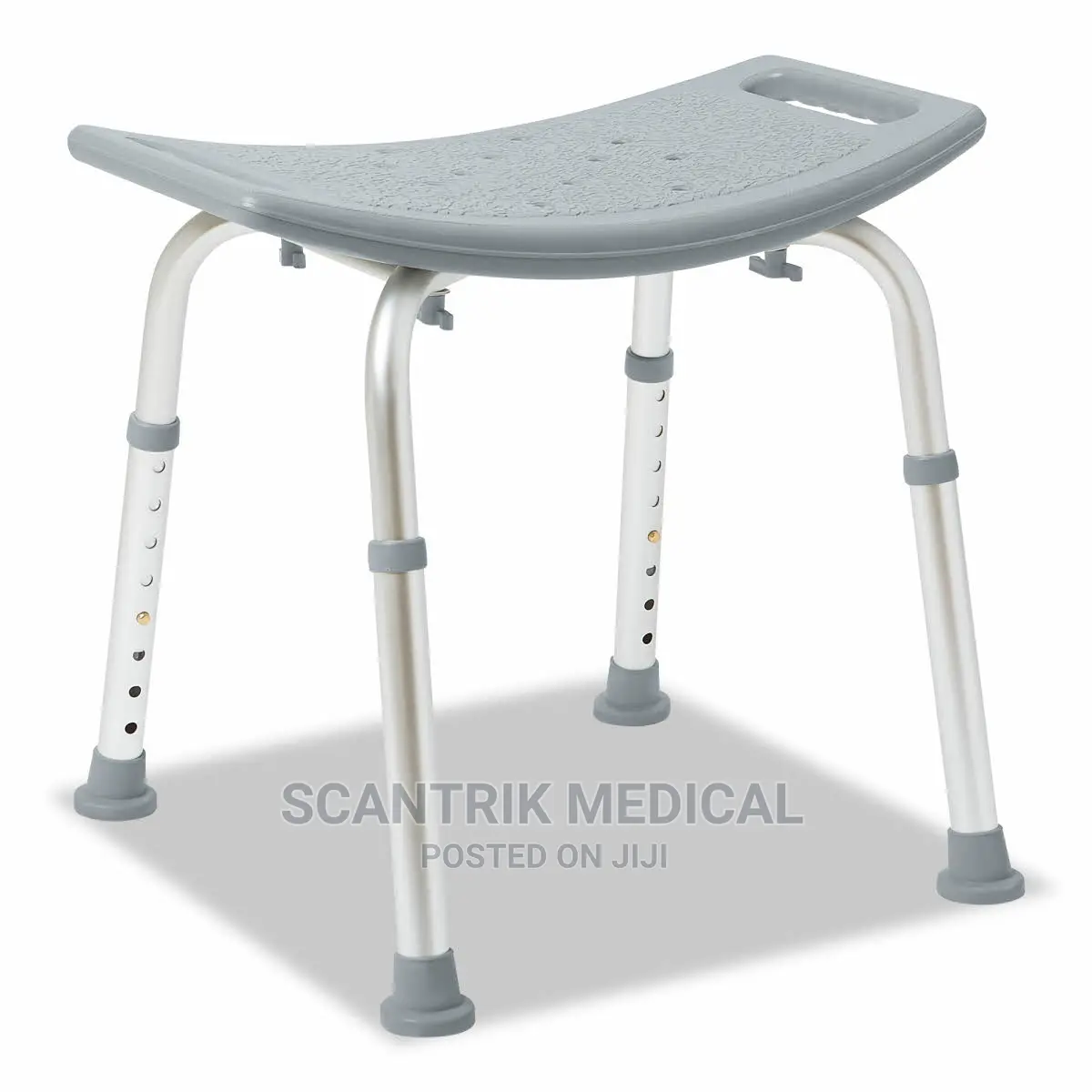 Portable Shower Stool Foldable Bath Bench White