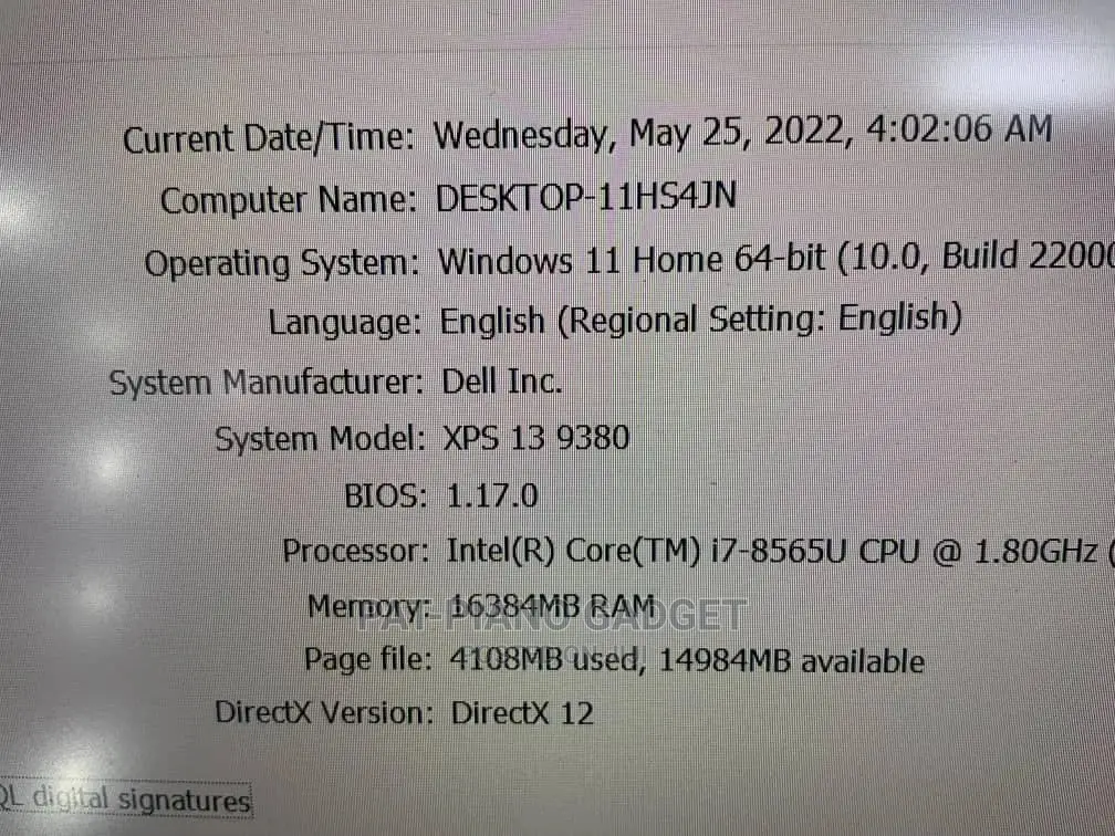 Laptop Dell Adamo XPS 16GB Intel Core I7 SSD 512GB