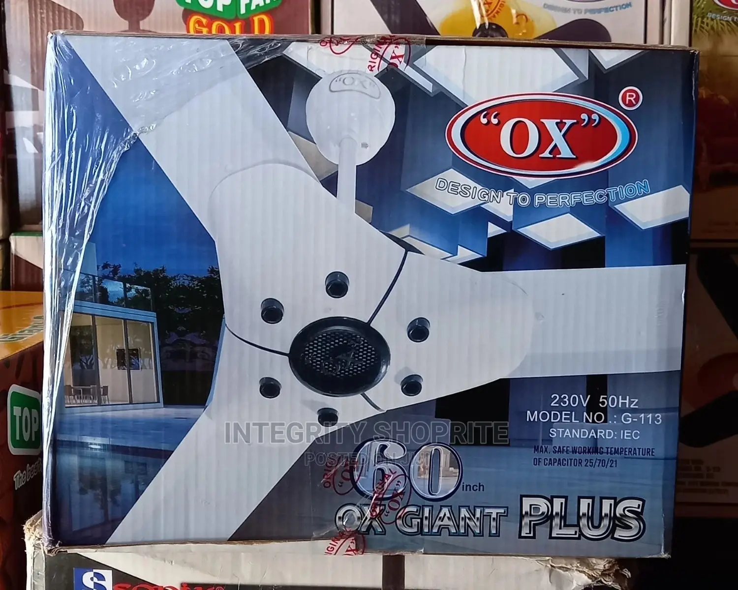 Ox Giant 60 Ox Plus Ceiling Fan
