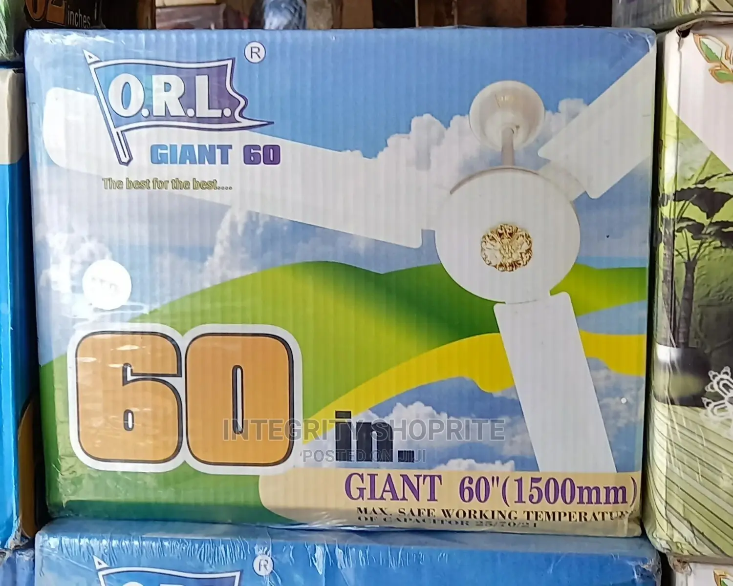 Orl Giant 60" Ceiling Fan WHITE