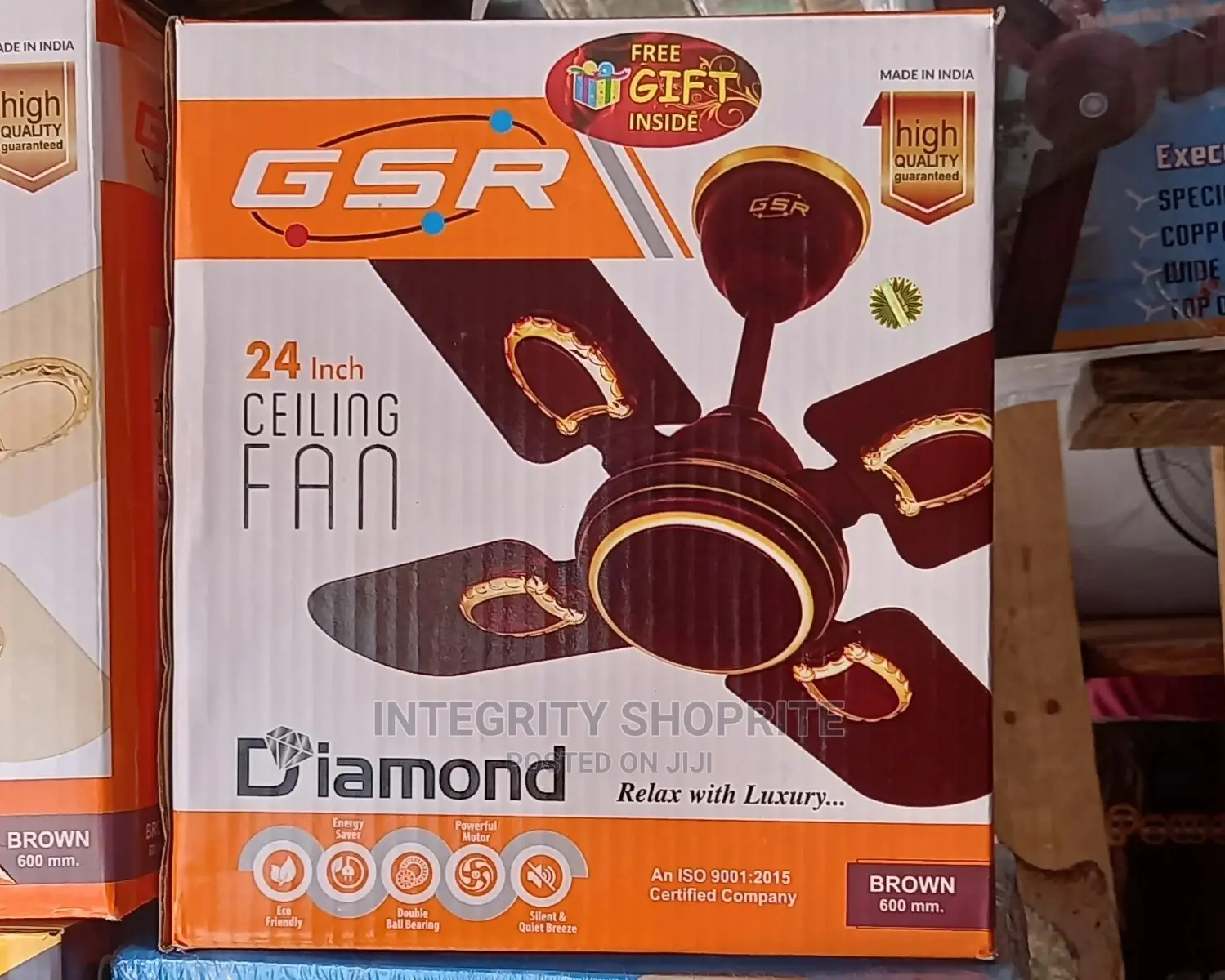 GSR Smart Ceiling Fan Short Blade -24"