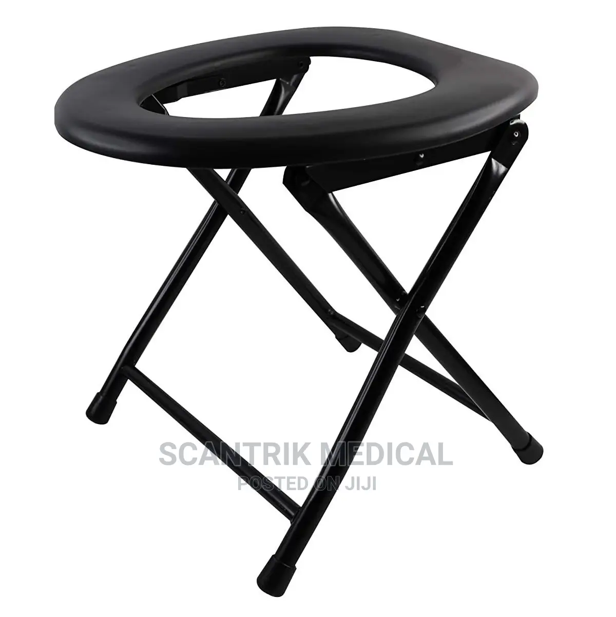 Portable Toilet Seat Folding Stainless Steel Commode