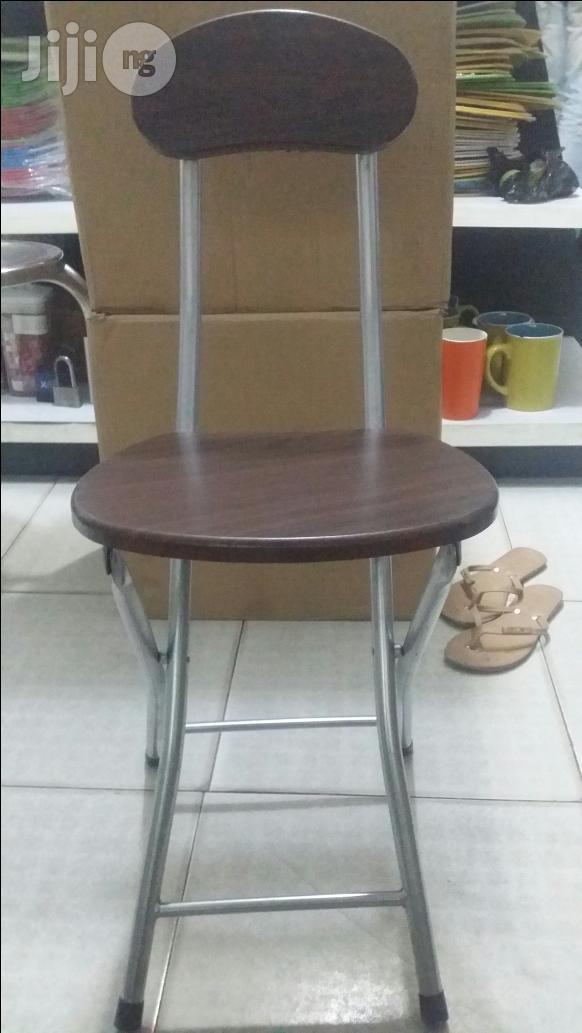 Wooden Table And Chair With Stainless