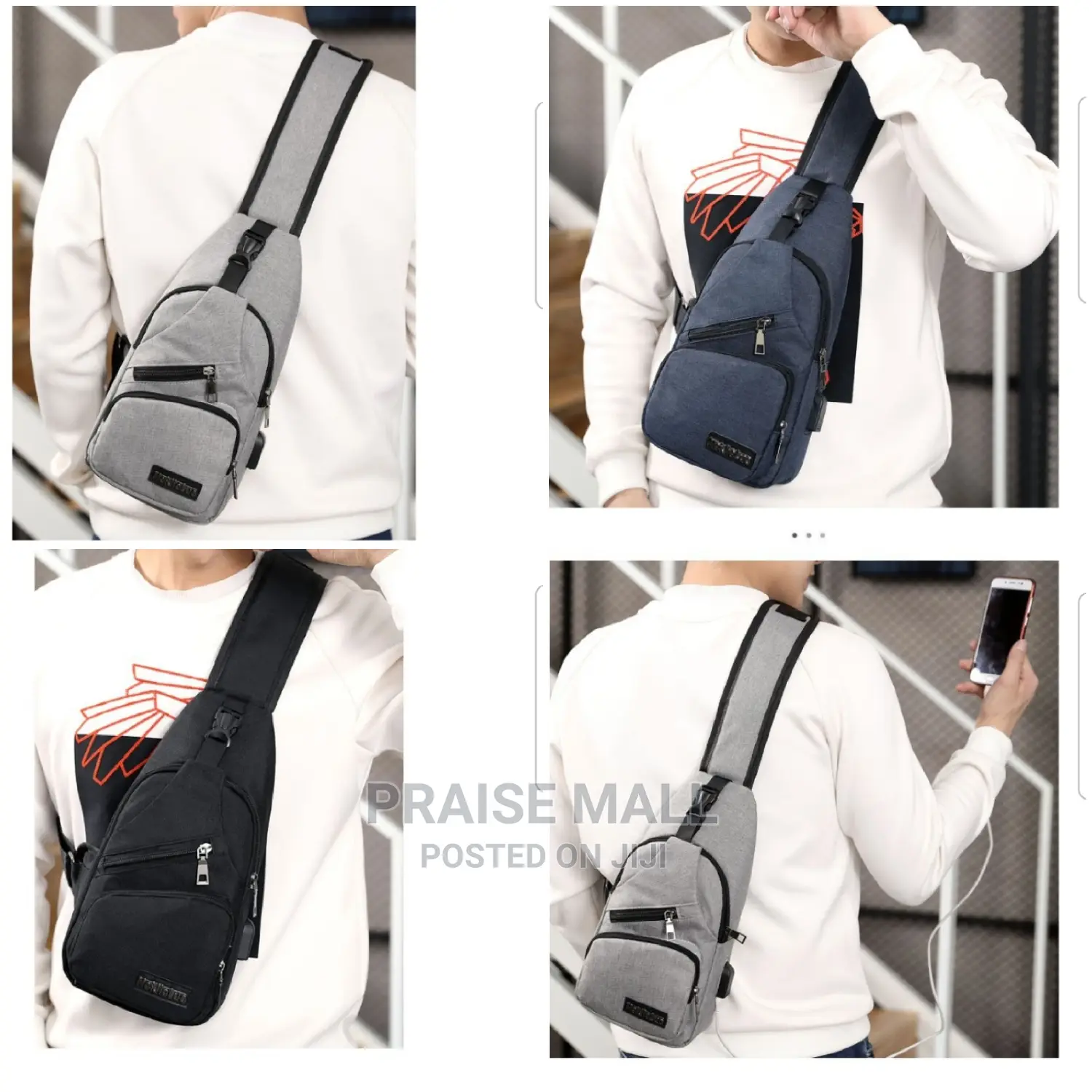 Crossbody Bags With USB Charging Port