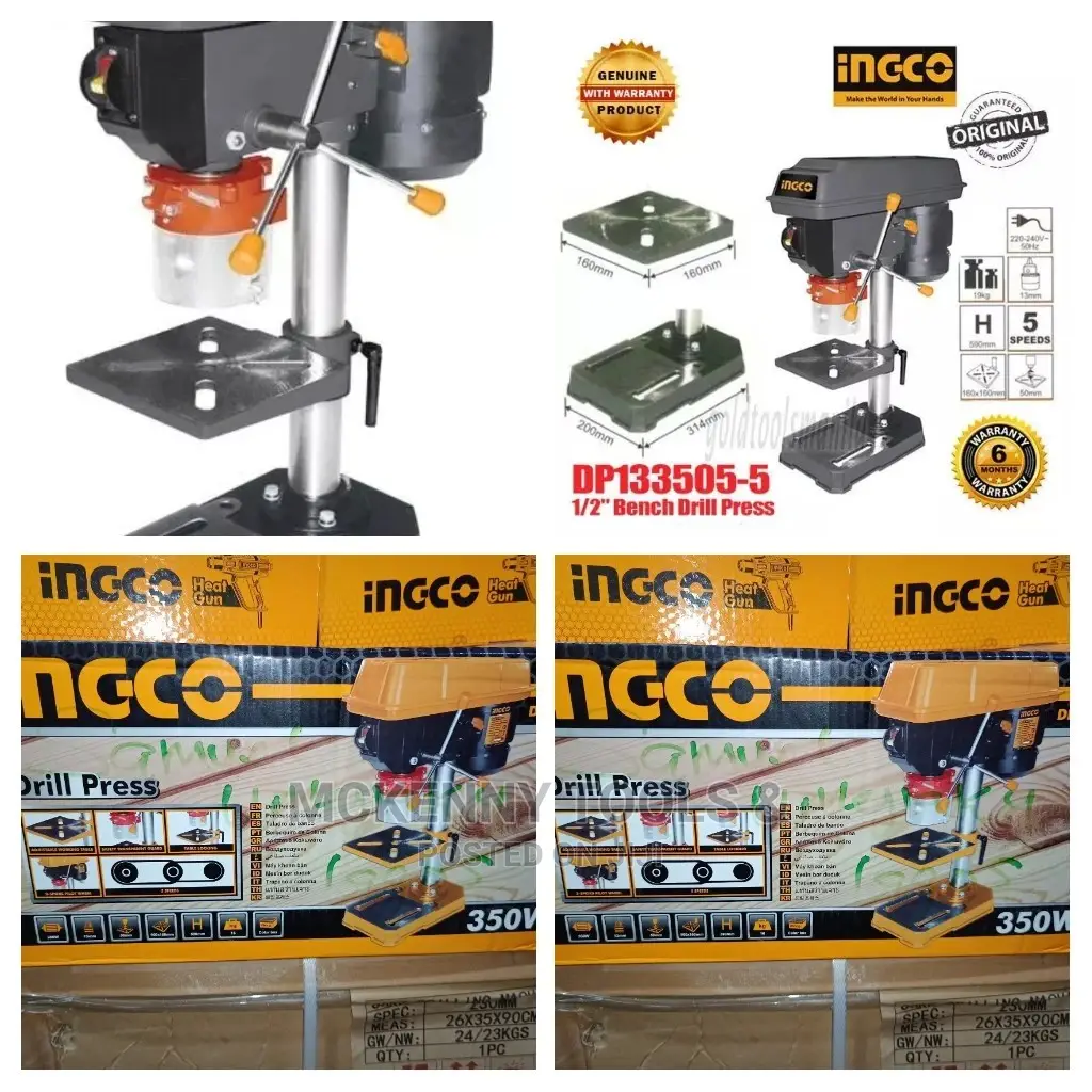INGCO DP133505-5 1/2" Bench Drill Press - 1/2hp