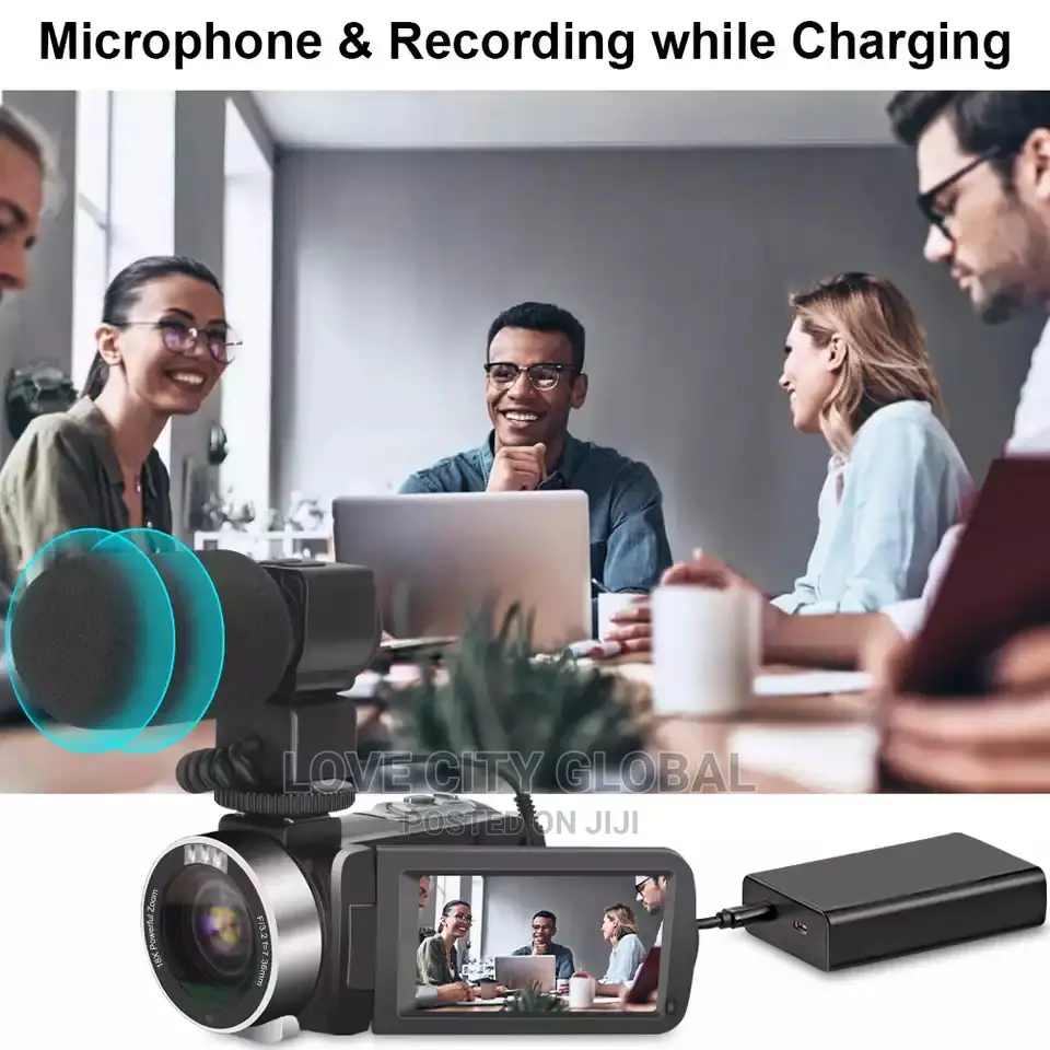 Video Camcorder Wifi 4K HD 18X Digital Camera Night Vision