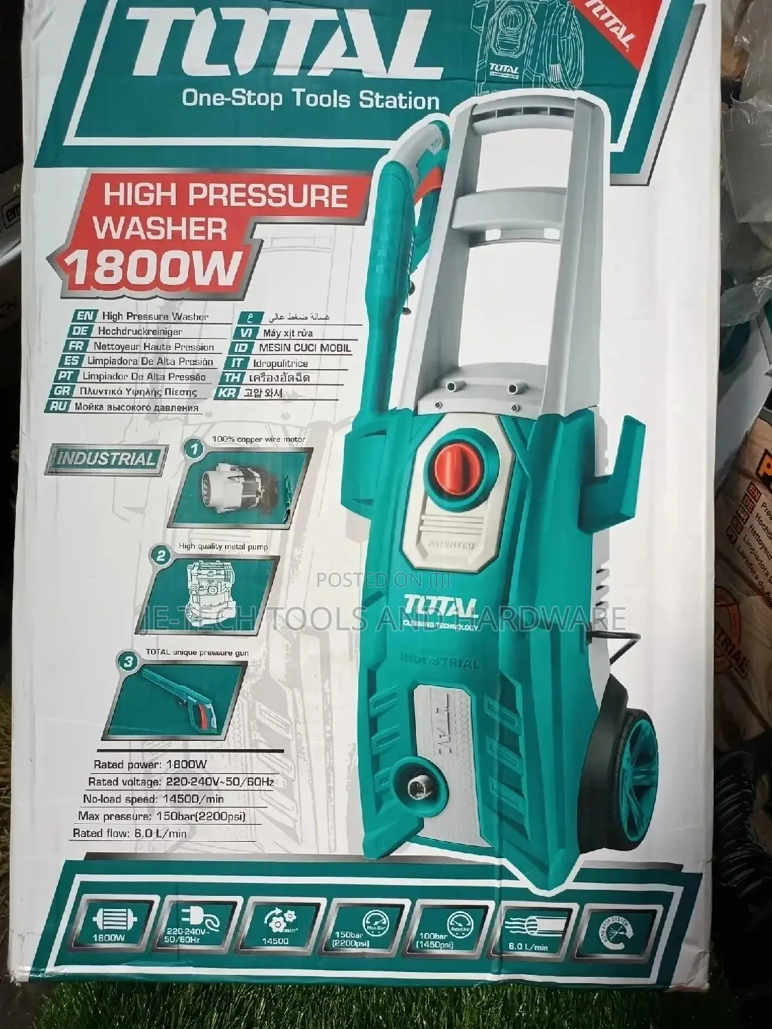 1800w High Pressure Washer
