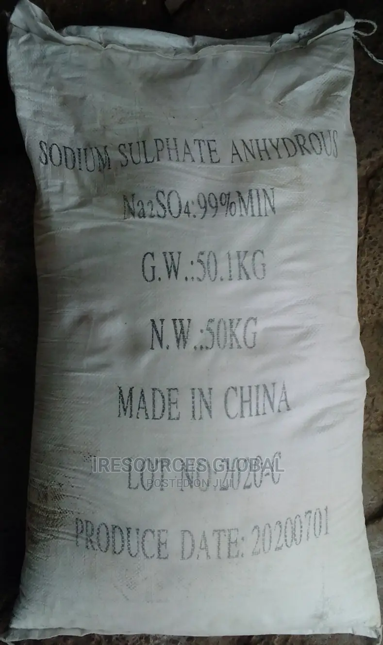 Sodium Sulphate Anhydrous 99% Min 50kg Bag