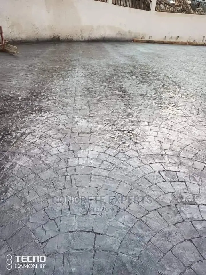 Polished Concrete Stamped Floor