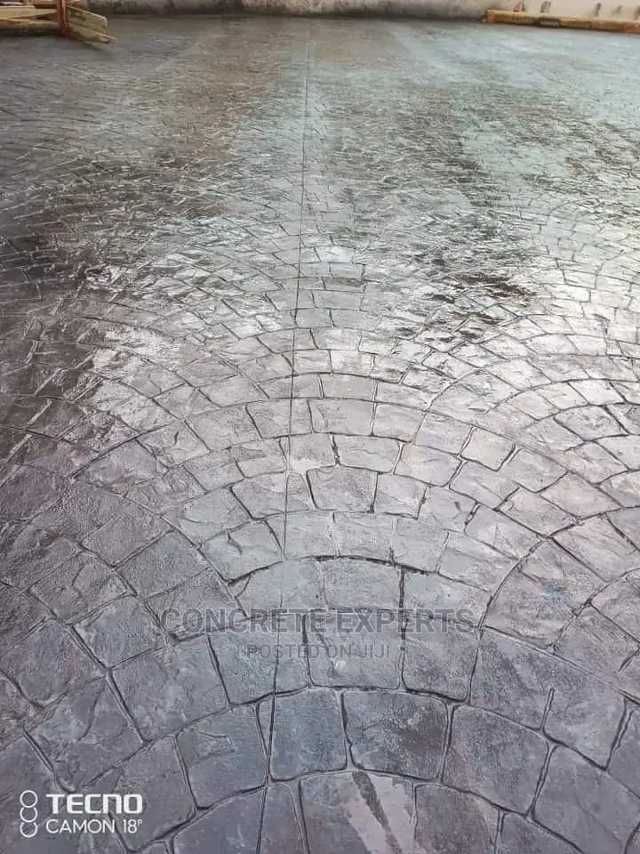 Polished Concrete Stamped Floor