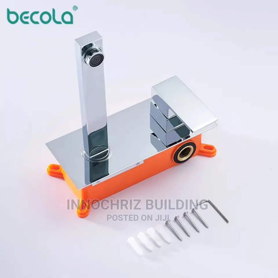 Chrome Conduit Basin Mixer