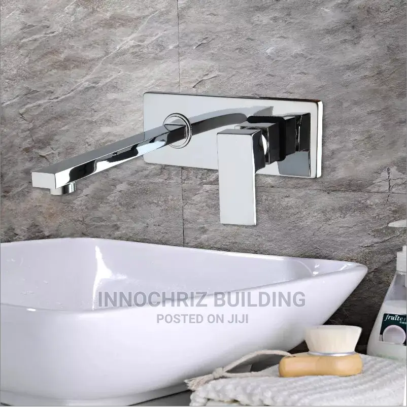 Chrome Conduit Basin Mixer