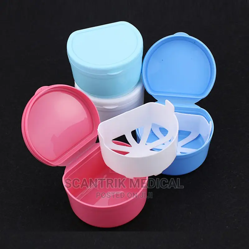 Denture Bath Case Container Dental Tooth Storage Case False