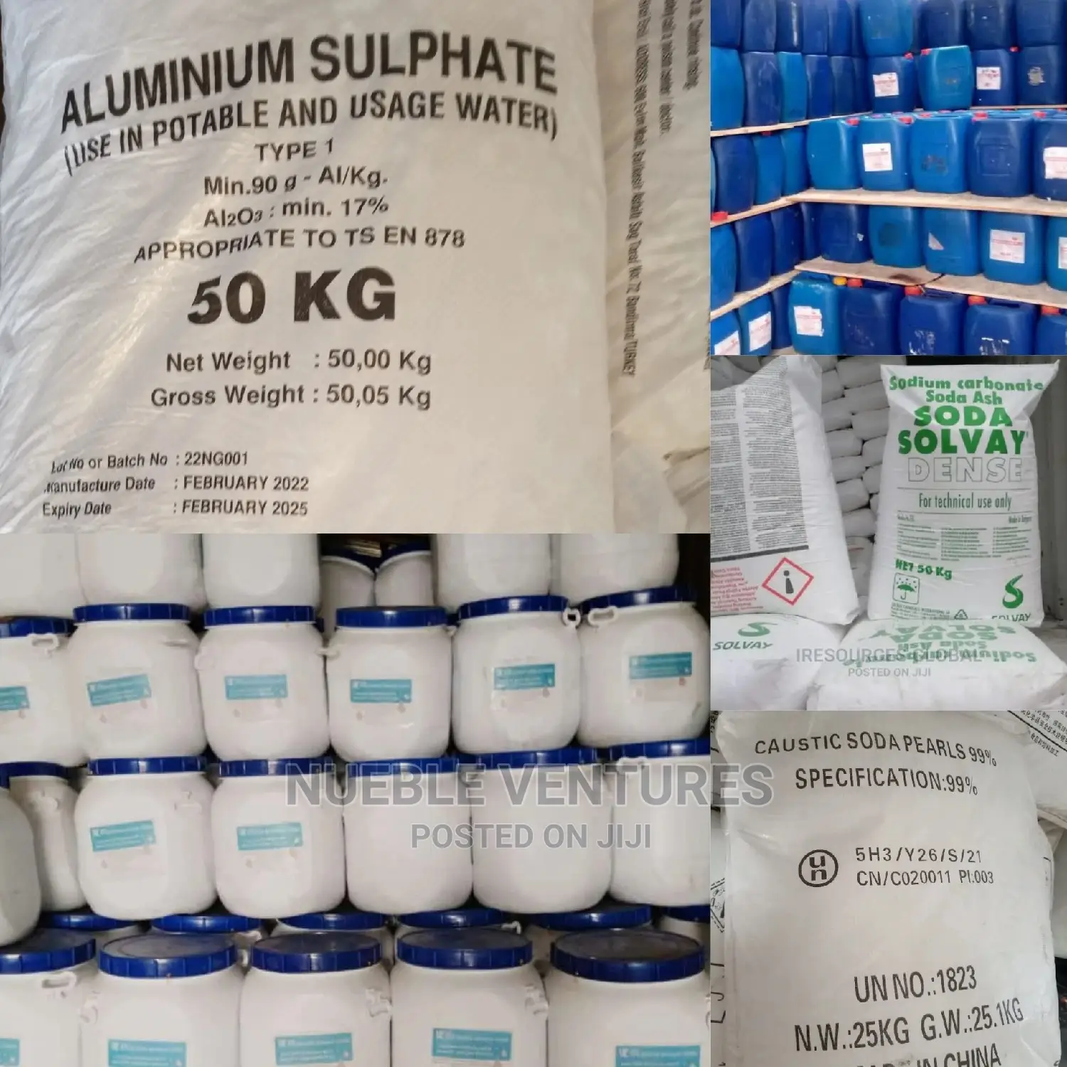 Alum, Soda Ash, HCL, Caustic Soda, Etc.