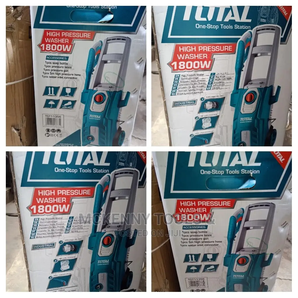 Total One-Stop Tools Station High Pressure Washer 1800 W