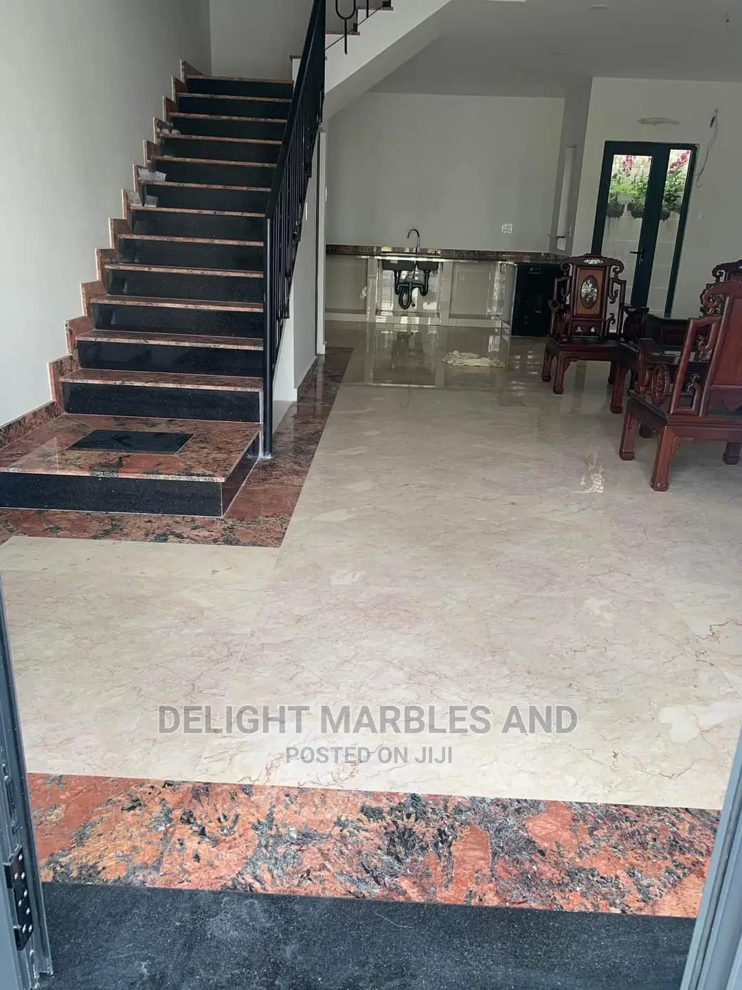 90cm by 90cm Indian Red Slabs